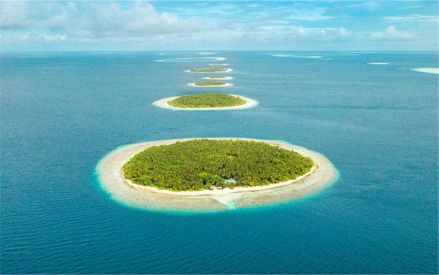 Green islands, Maldives